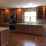 Brad and Ruth Walch Kitchen Remodel. Work done by: Alan Zebowski, Sue Hogg and Bob Hogg. Echelon Toffee, embony glaze cabinets